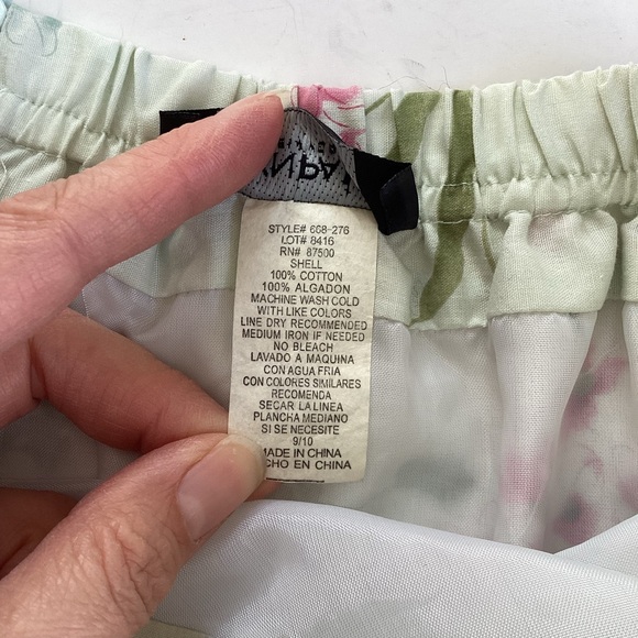 ALYN PAIGE cotton strapless floral dress (#i100) - Picture 3 of 5